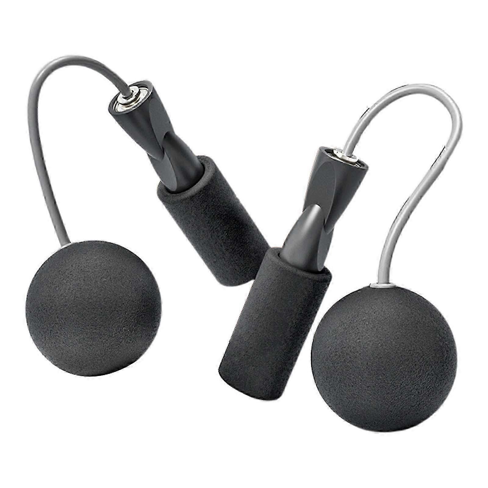 Cordless Jumping Rope Gym Exercise Fitness Weighted Jump Rope - Black - Image 4