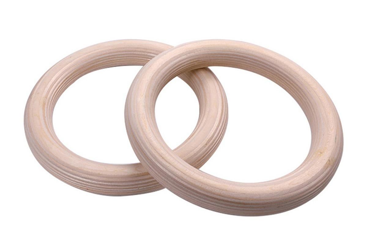Wooden Gymnastic Rings Set Adjustable Fitness Rings for Home Workouts - Image 4