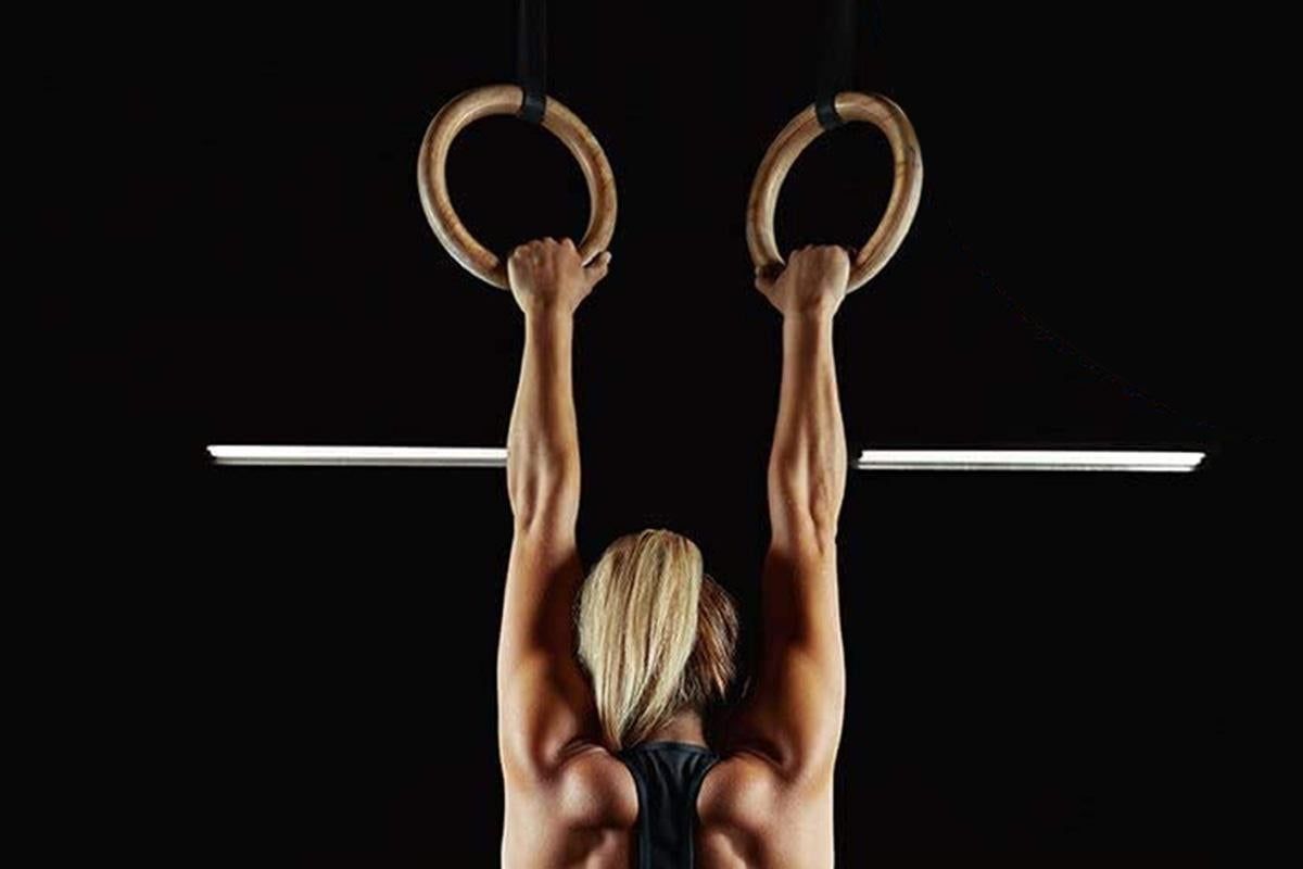 Wooden Gymnastic Rings Set Adjustable Fitness Rings for Home Workouts - Image 7