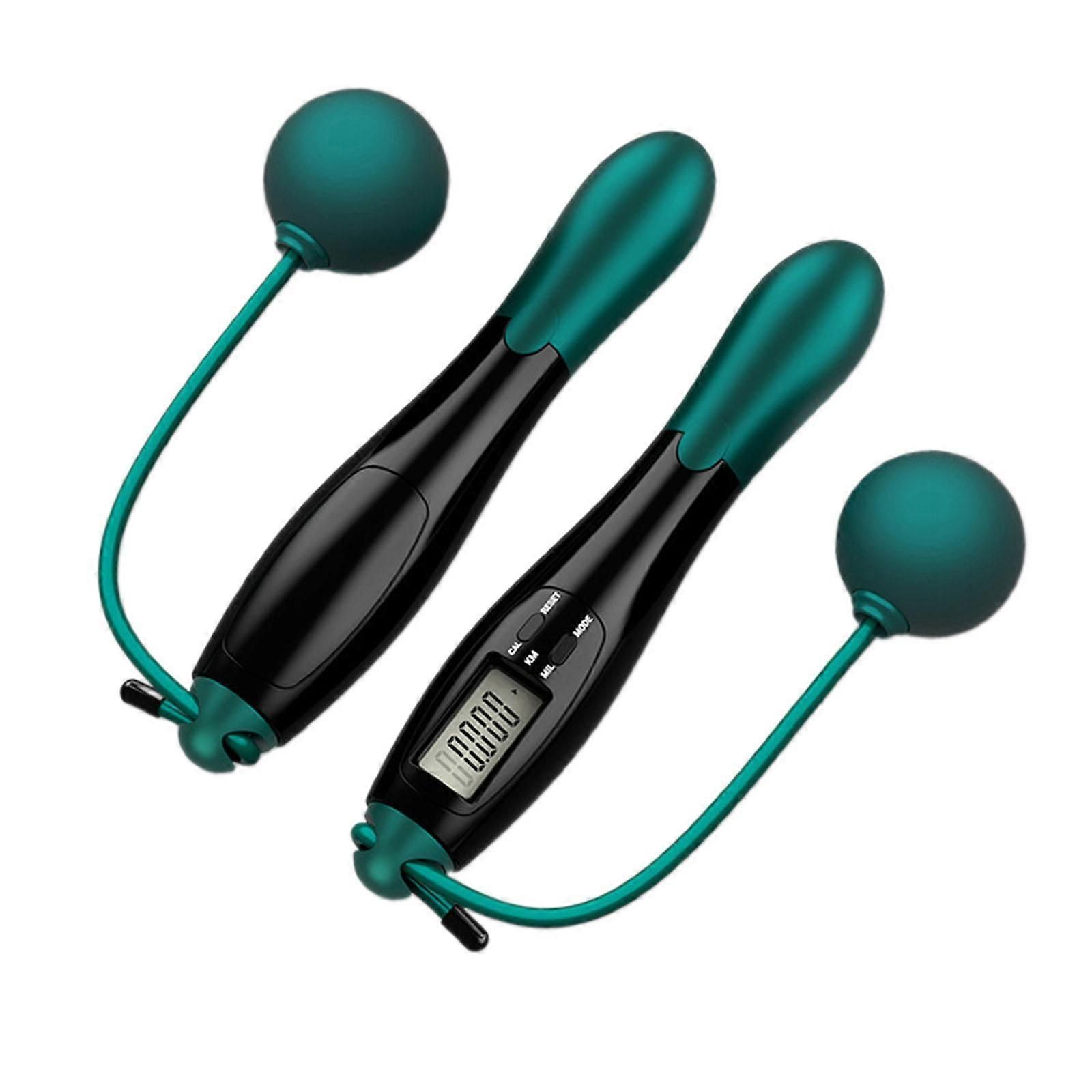 Cordless Jump Rope Speed Smart Fitness Jump Rope for Training Boxing Outdoor - Green - Image 5