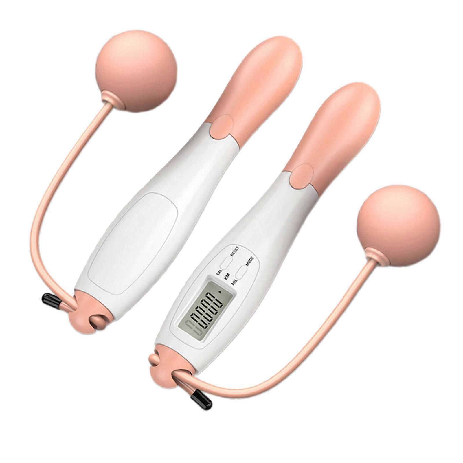 Cordless Jump Rope Speed Smart Fitness Jump Rope for Training Boxing Outdoor - Pink - Image 1