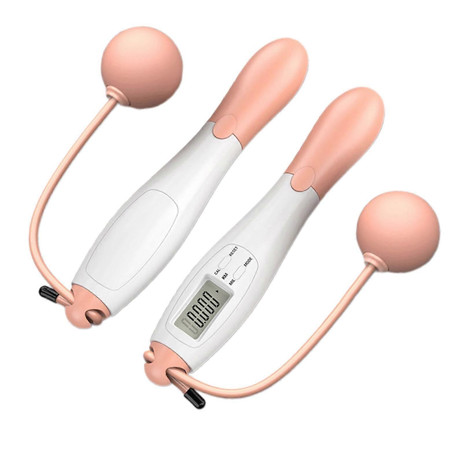 Cordless Jump Rope Speed Smart Fitness Jump Rope for Training Boxing Outdoor - Pink - Image 4