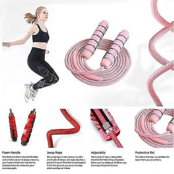 Jump Rope, Adjustable Weighted Jump Rope For Adult And Fitness Exercise - Image 4
