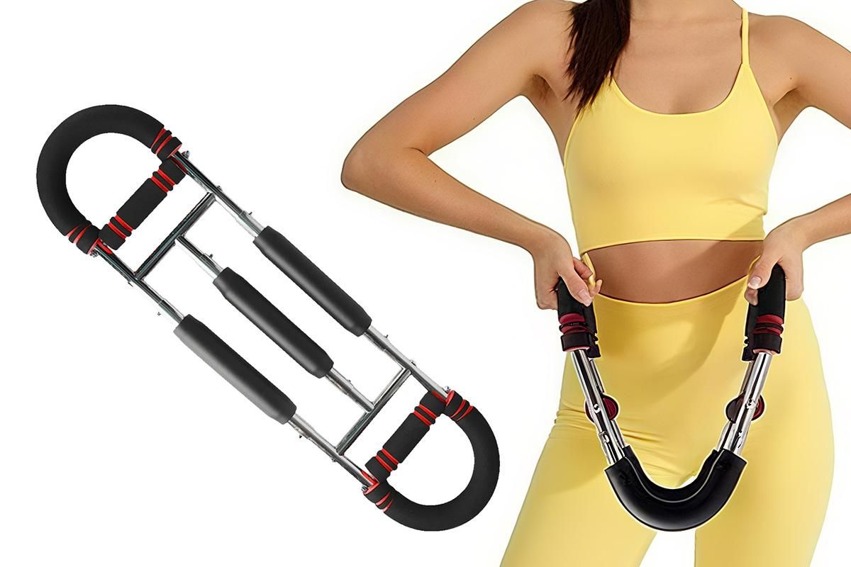 Twister Arm Trainer Adjustable Twister Arm Chest Exerciser With 3 Springs - Red - Image 2