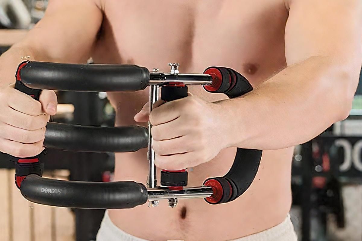 Twister Arm Trainer Adjustable Twister Arm Chest Exerciser With 3 Springs - Red - Image 6
