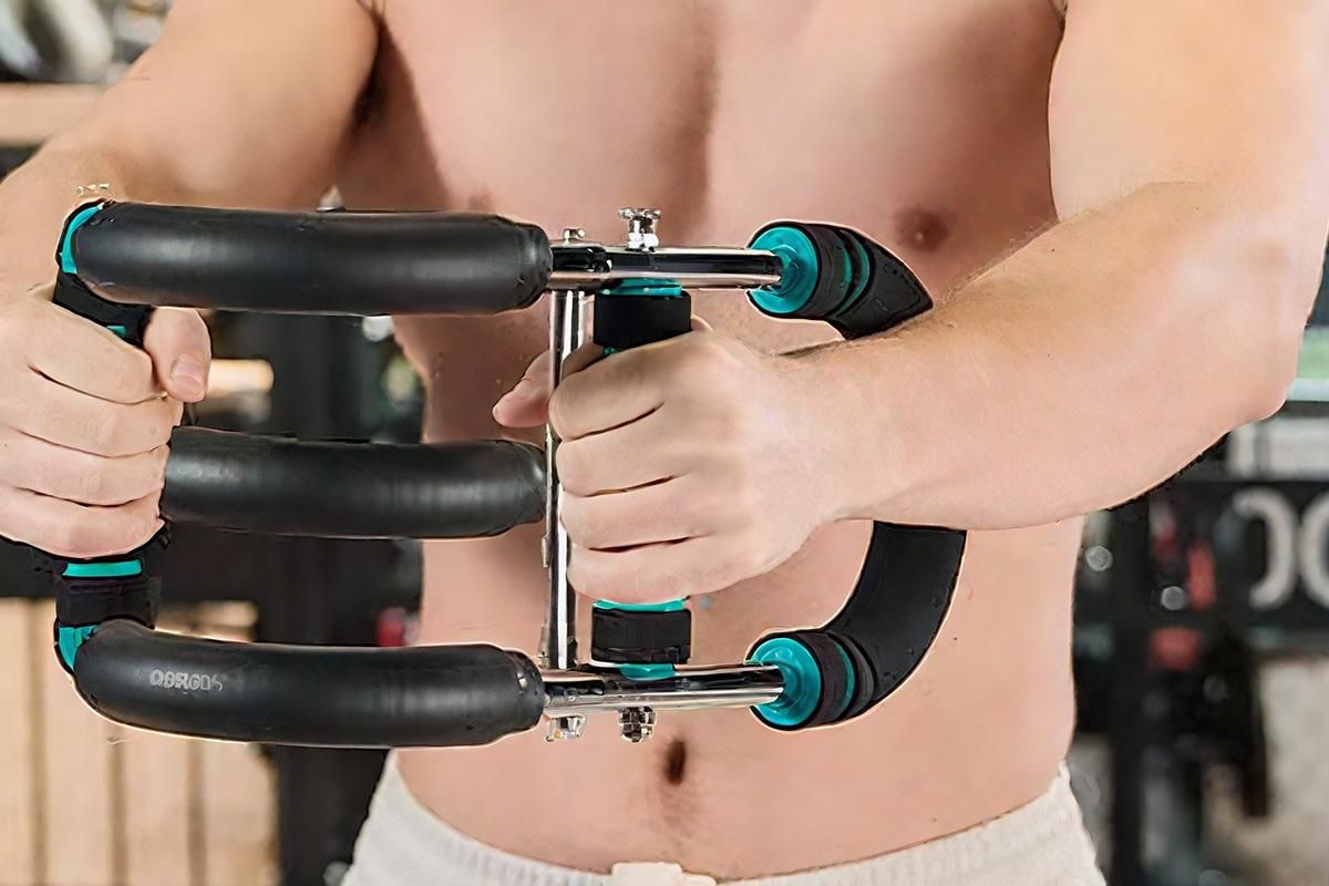 Twister Arm Trainer Adjustable Twister Arm Chest Exerciser With 3 Springs - Blue - Image 6
