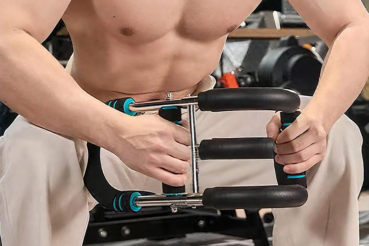 Twister Arm Trainer Adjustable Twister Arm Chest Exerciser With 3 Springs - Blue - Image 7