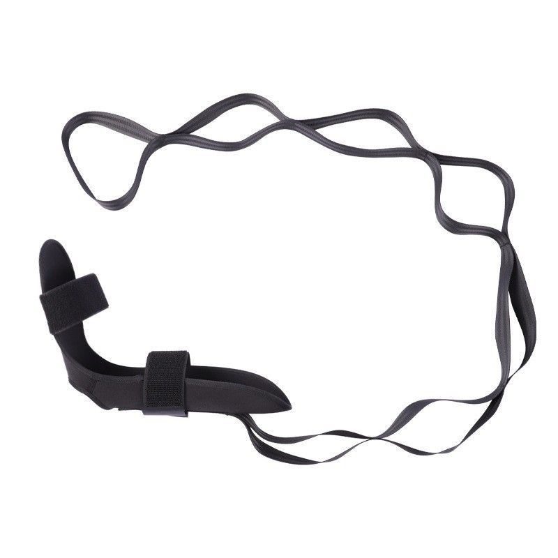 Yoga Stretch Strap, Foot & Leg Stretching Strap, Flexibility Strap for Ankle Ligament, Fascia, Muscle & Physical Therapy - Black - Image 1