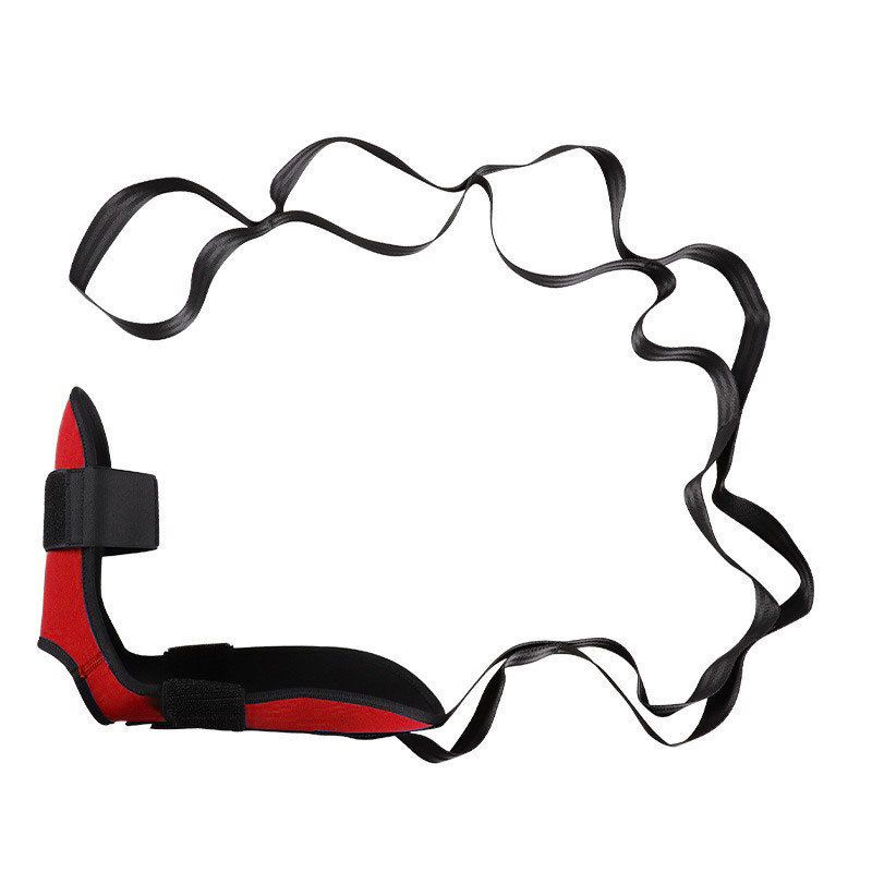 Yoga Stretch Strap, Foot & Leg Stretching Strap, Flexibility Strap for Ankle Ligament, Fascia, Muscle & Physical Therapy - Red - Image 1