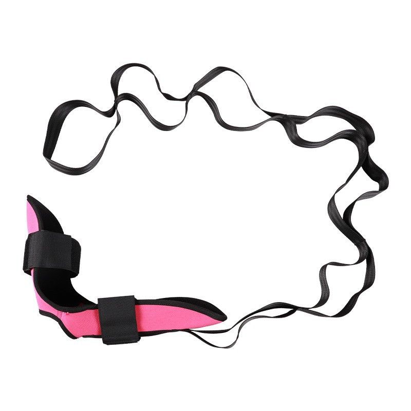 Yoga Stretch Strap, Foot & Leg Stretching Strap, Flexibility Strap for Ankle Ligament, Fascia, Muscle & Physical Therapy - Pink - Image 1