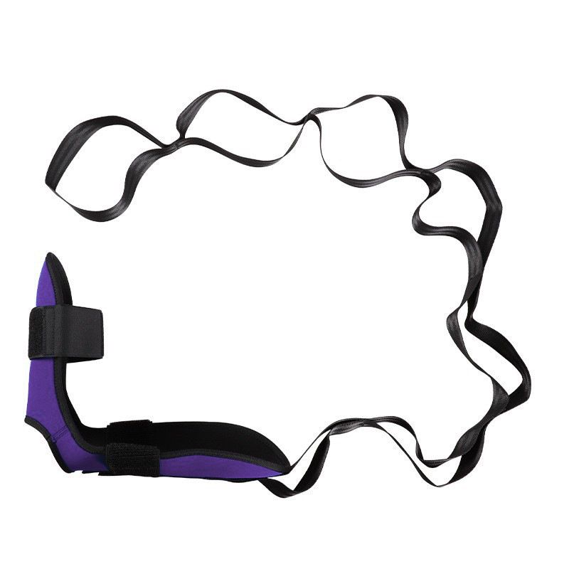 Yoga Stretch Strap, Foot & Leg Stretching Strap, Flexibility Strap for Ankle Ligament, Fascia, Muscle & Physical Therapy - Purple - Image 1