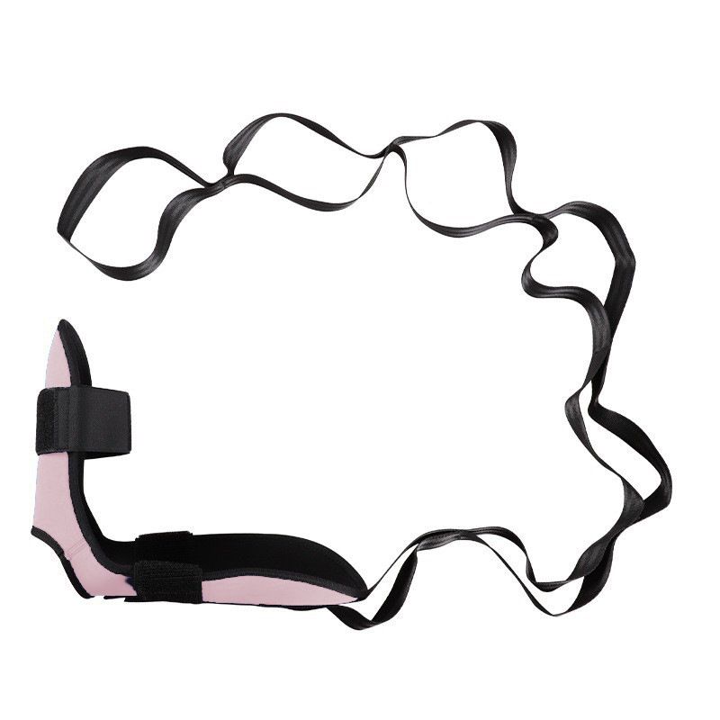 Yoga Stretch Strap, Foot & Leg Stretching Strap, Flexibility Strap for Ankle Ligament, Fascia, Muscle & Physical Therapy - Light pink - Image 1