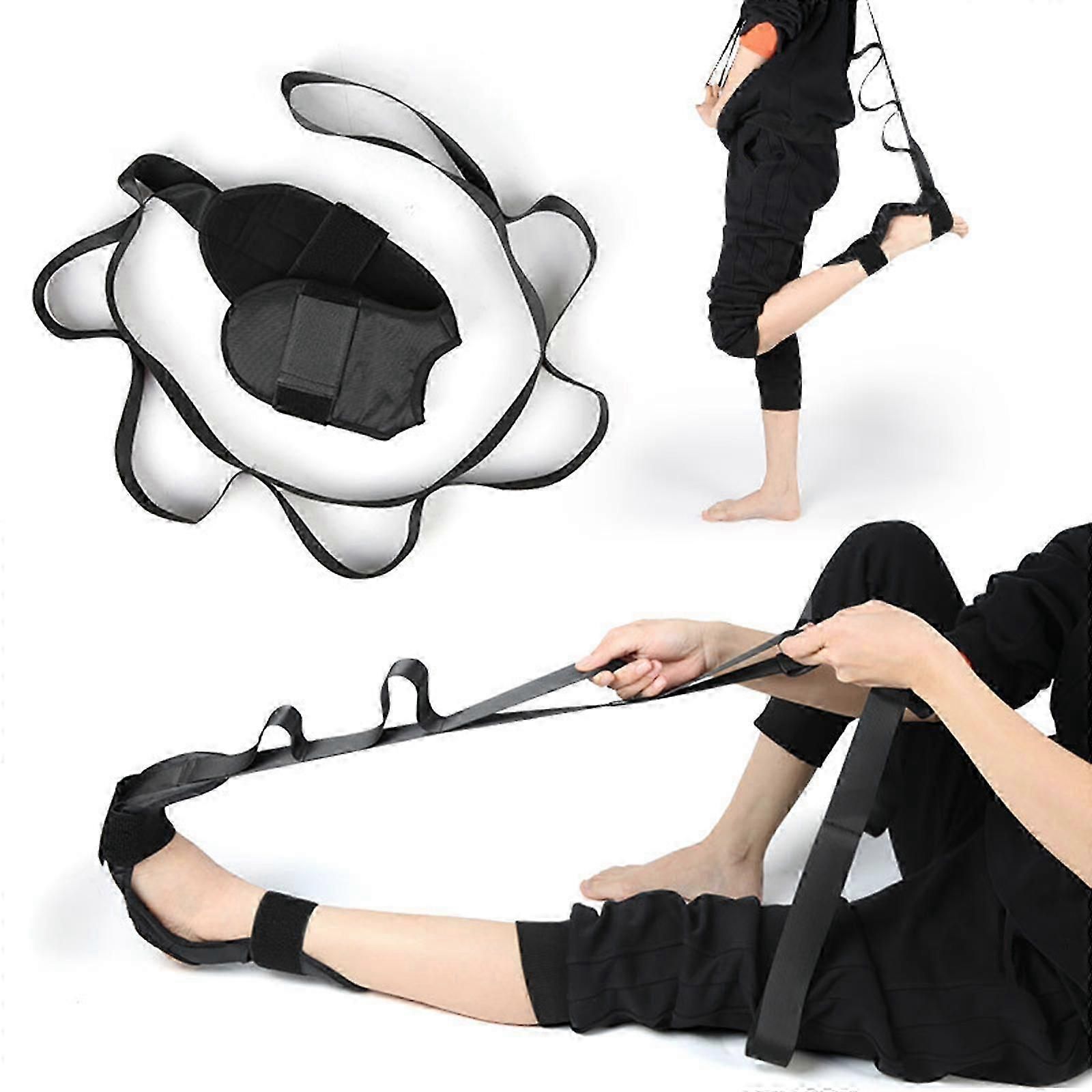 Yoga Stretch Strap,Leg Stretcher Foot Stretching Belt with Loops Stretch Strap Yoga Rehabilitation Belt Stretching Strap - Image 2