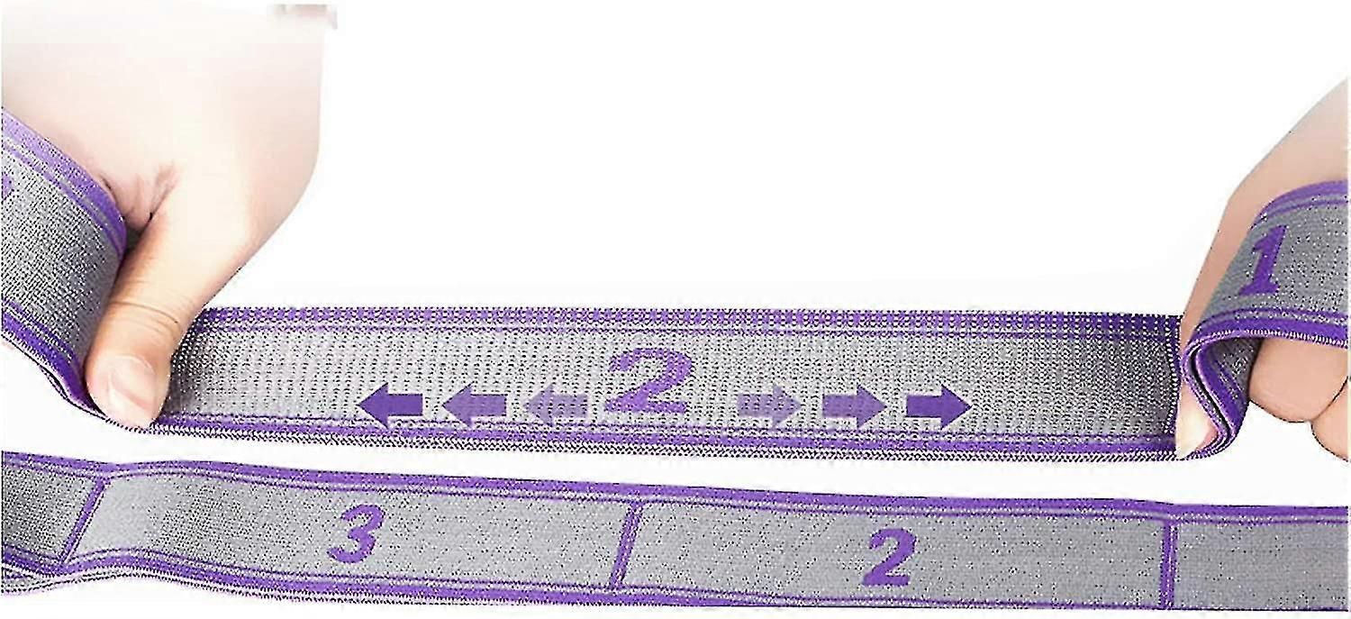 Yoga Stretching Band Yoga Stretch Strap/stretch Strap/exercise Band With 8 Loops/fitness Pilates Physiotherapy Stretch Strap/purple - Image 5