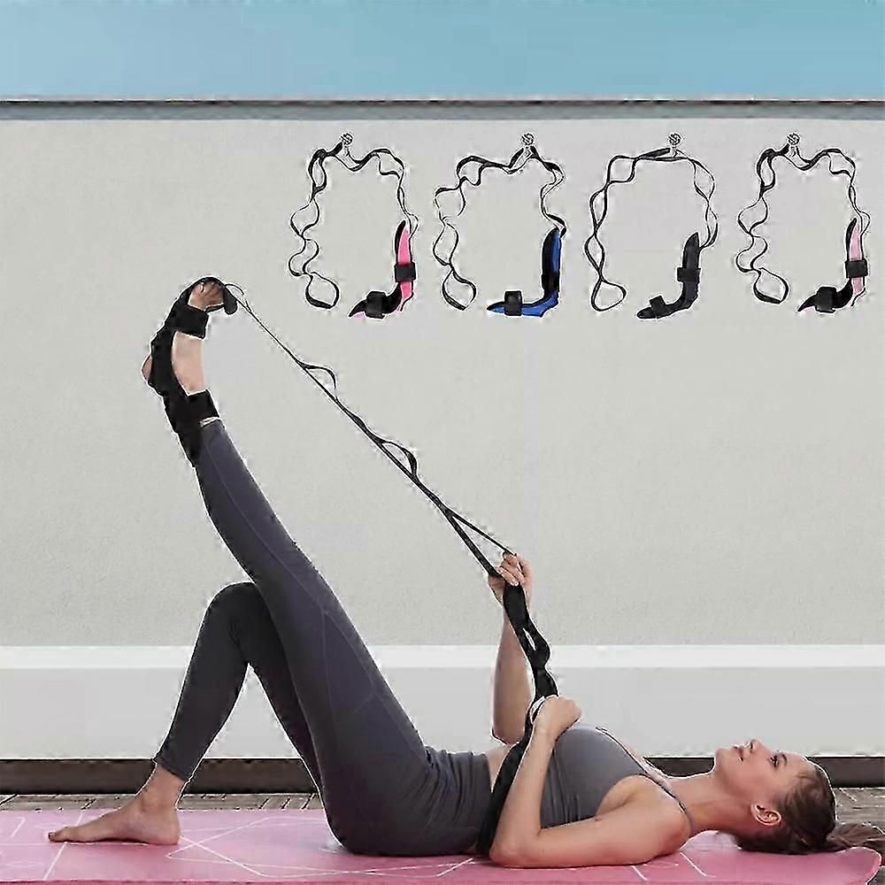 Yoga Stretching Strap for Physical Therapy, Non-Stretch Exercise Strap with Foot Loop for Pilates, Dance & Flexibility Training - Image 3