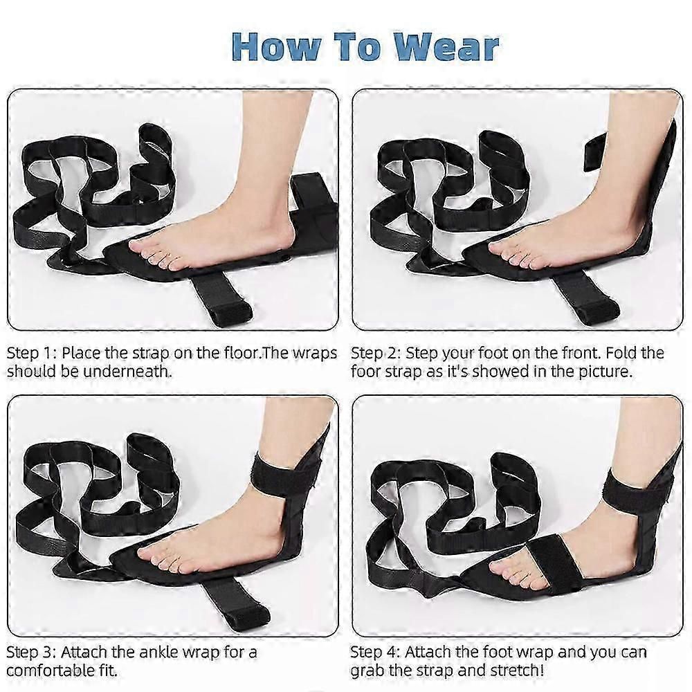 Yoga Stretching Strap for Physical Therapy, Non-Stretch Exercise Strap with Foot Loop for Pilates, Dance & Flexibility Training - Image 5