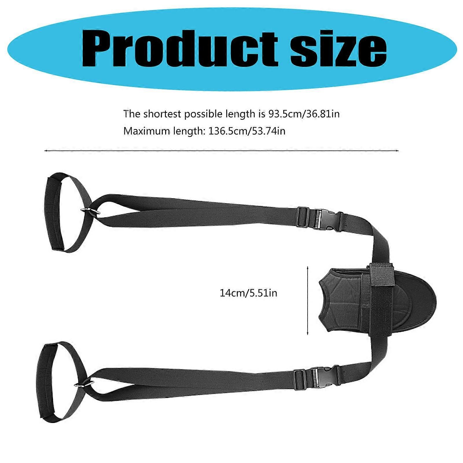 Foot and Calf Stretcher Stretching Strap Leg Stretch Strap Flexibility Stretch Bands for Exercise Black - Image 3