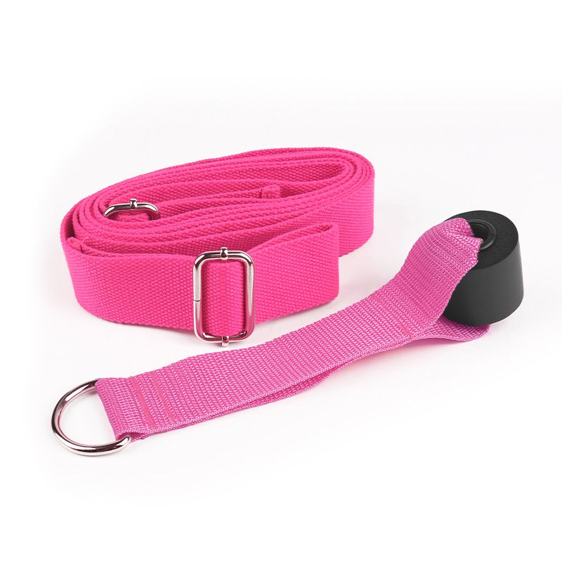 Stretching Strap Sports Leg Stretching Strap for Women Men Gymnastics Ballet Rose Red - Image 1