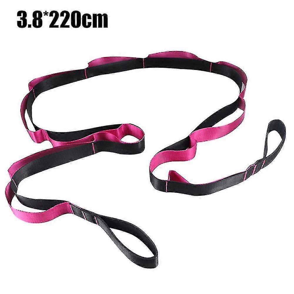 Yoga Stretch Strap with Handles for Stretching, Non-Elastic Exercise Strap for Physical Therapy, Pilates, Yoga & Flexibility Training - White - Image 2