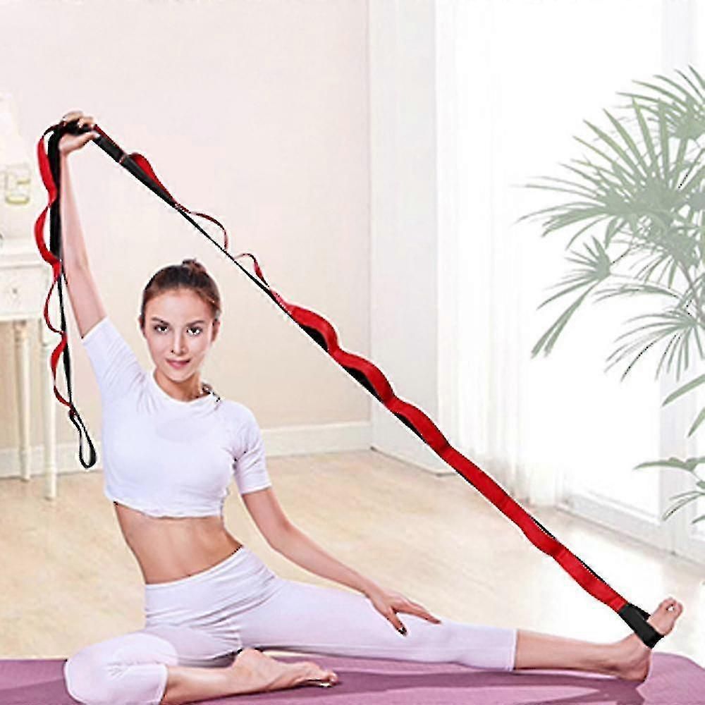 Yoga Stretch Strap with Handles for Stretching, Non-Elastic Exercise Strap for Physical Therapy, Pilates, Yoga & Flexibility Training - Blue - Image 4