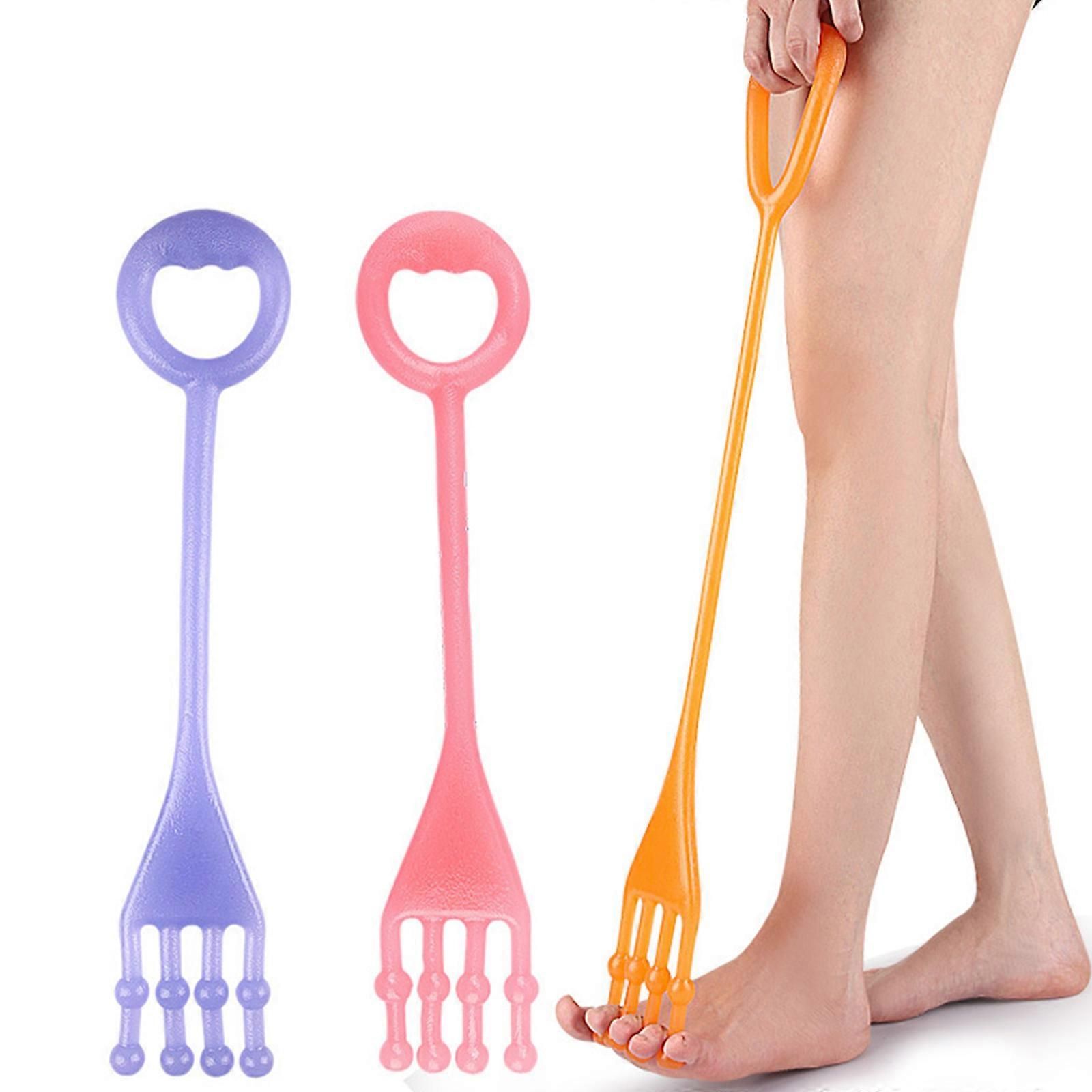 Toe Stretch Band Toe Stretching Strap Toe Training Band with Looped Dance Foot Leg Stretcher for Indoor Outdoor - Purple - Image 2