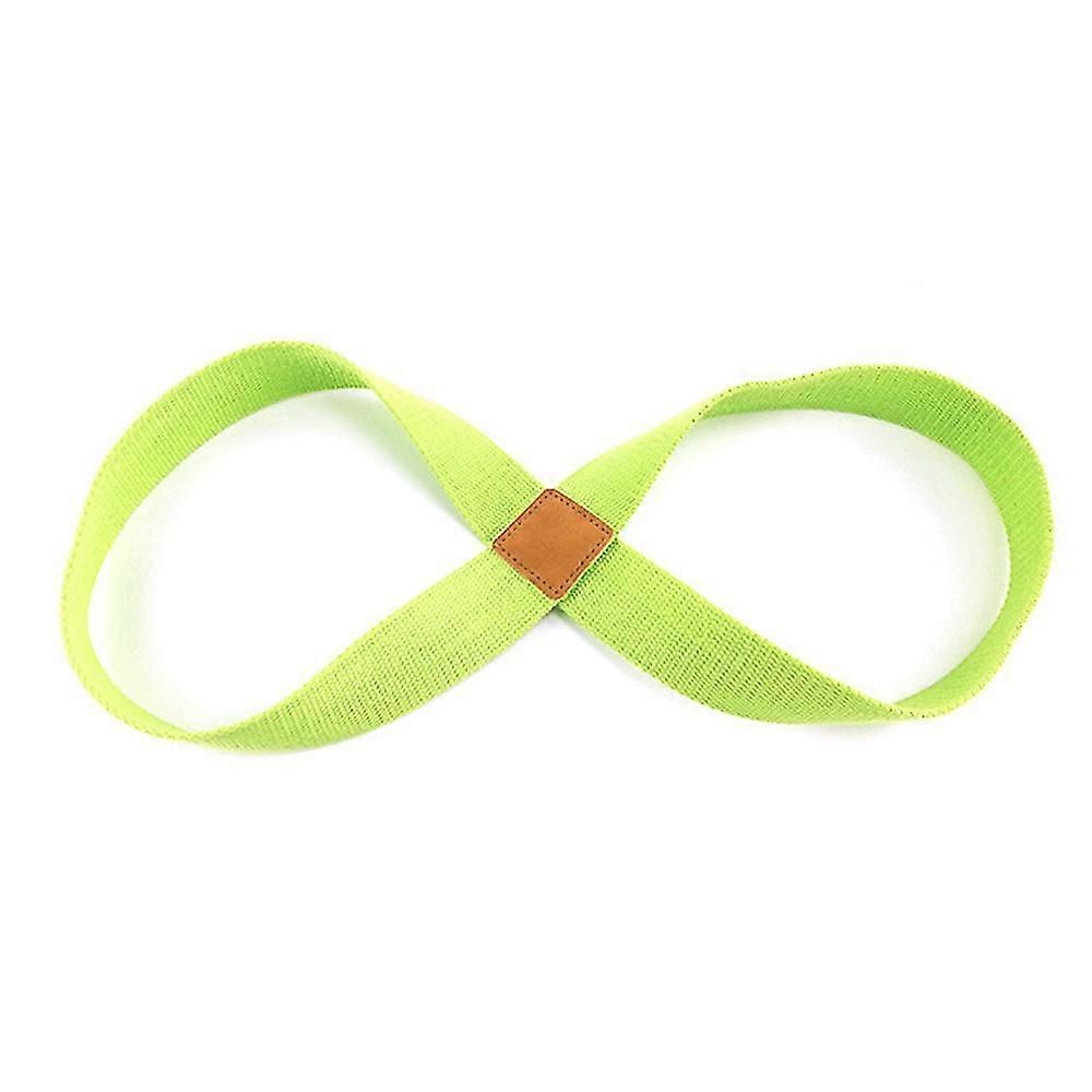 Infinity Yoga Stretch Strap, Double Loop Stretching Strap for Yoga, Pilates, Physical Therapy & Flexibility Training - Green - Image 1
