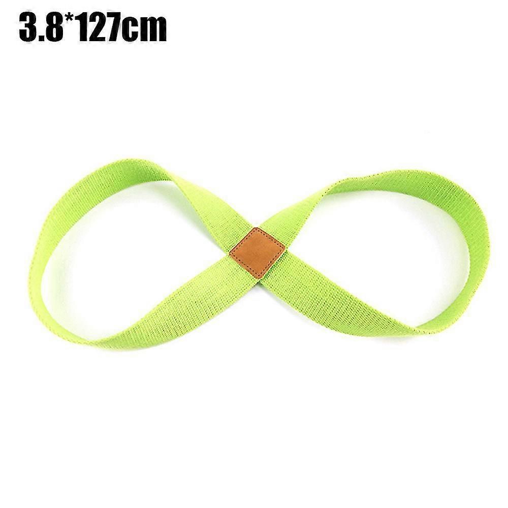Infinity Yoga Stretch Strap, Double Loop Stretching Strap for Yoga, Pilates, Physical Therapy & Flexibility Training - Green - Image 2