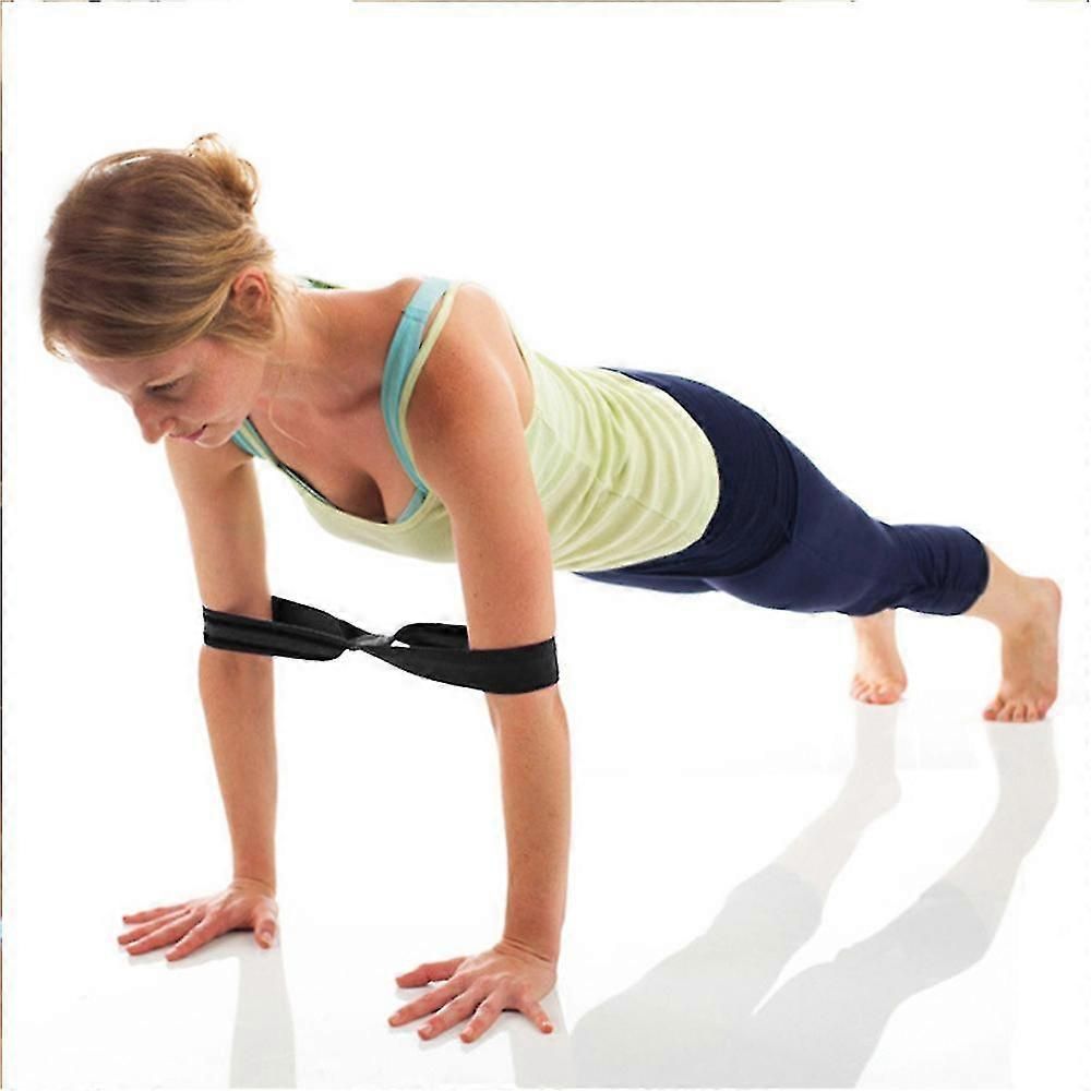 Infinity Yoga Stretch Strap, Double Loop Stretching Strap for Yoga, Pilates, Physical Therapy & Flexibility Training - Blue - Image 3