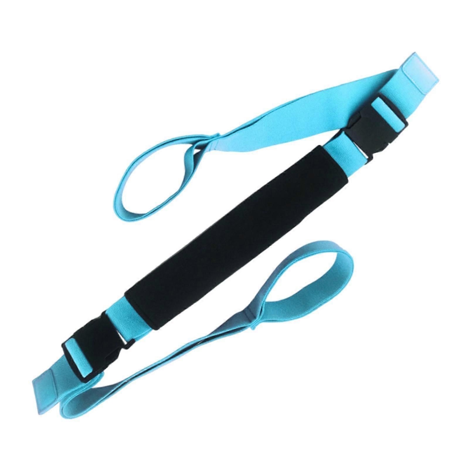 Yoga Strap Yoga Stretching Strap Premium Fitness Portable Exercise Dance - Blue - Image 4