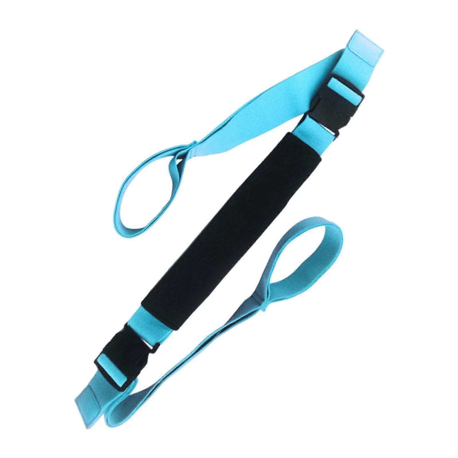 Yoga Strap Yoga Stretching Strap Premium Fitness Portable Exercise Dance - Blue - Image 5