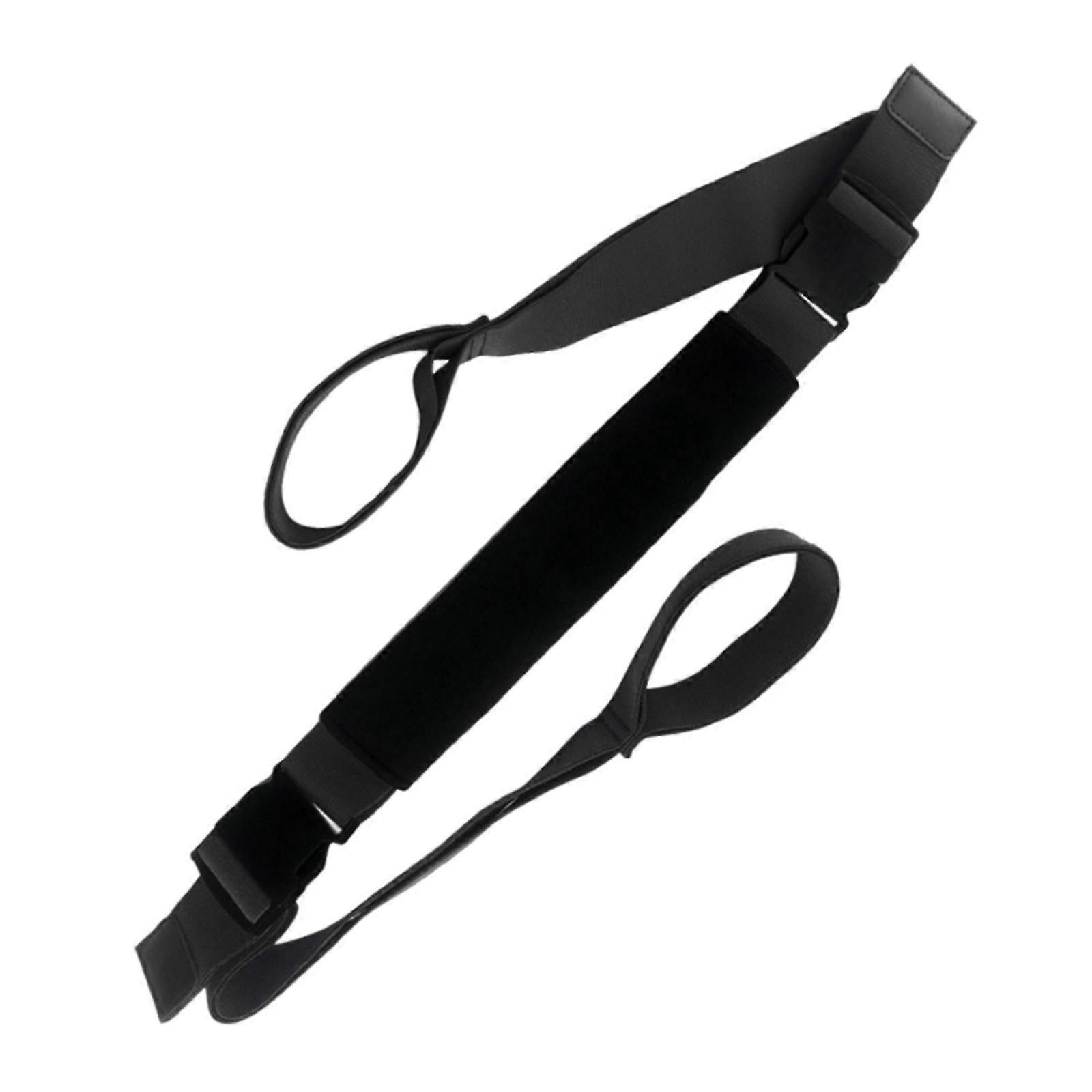 Yoga Strap Yoga Stretching Strap Premium Fitness Portable Exercise Dance - Black - Image 3