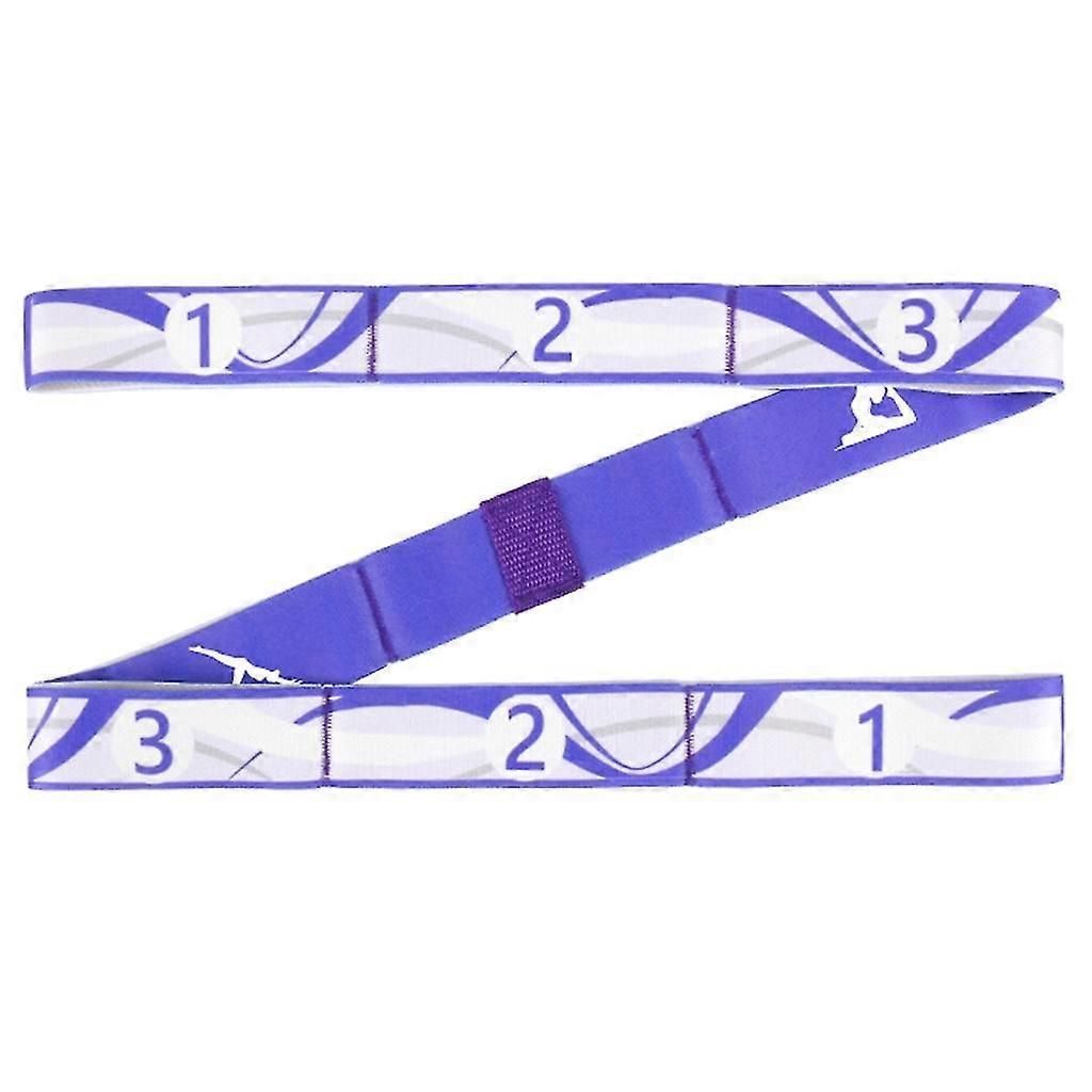 Yoga Pull Strap Belt Multifunctional Yoga Stretching Strap Or Women Men Adults - Blue - Image 1