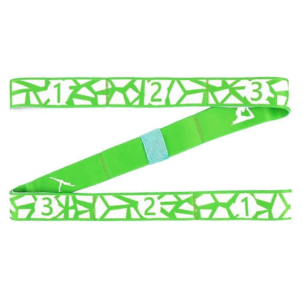 Yoga Pull Strap Belt Multifunctional Yoga Stretching Strap Or Women Men Adults - Green - Image 1