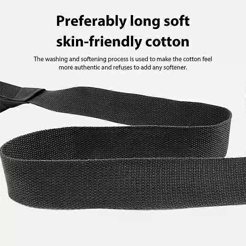Adjustable Yoga Mat Strap Yoga Mat Bundle Strap Shoulder Straps Sports Stretch Strap Floor Mat Storage Carrying Strap Black - Image 5