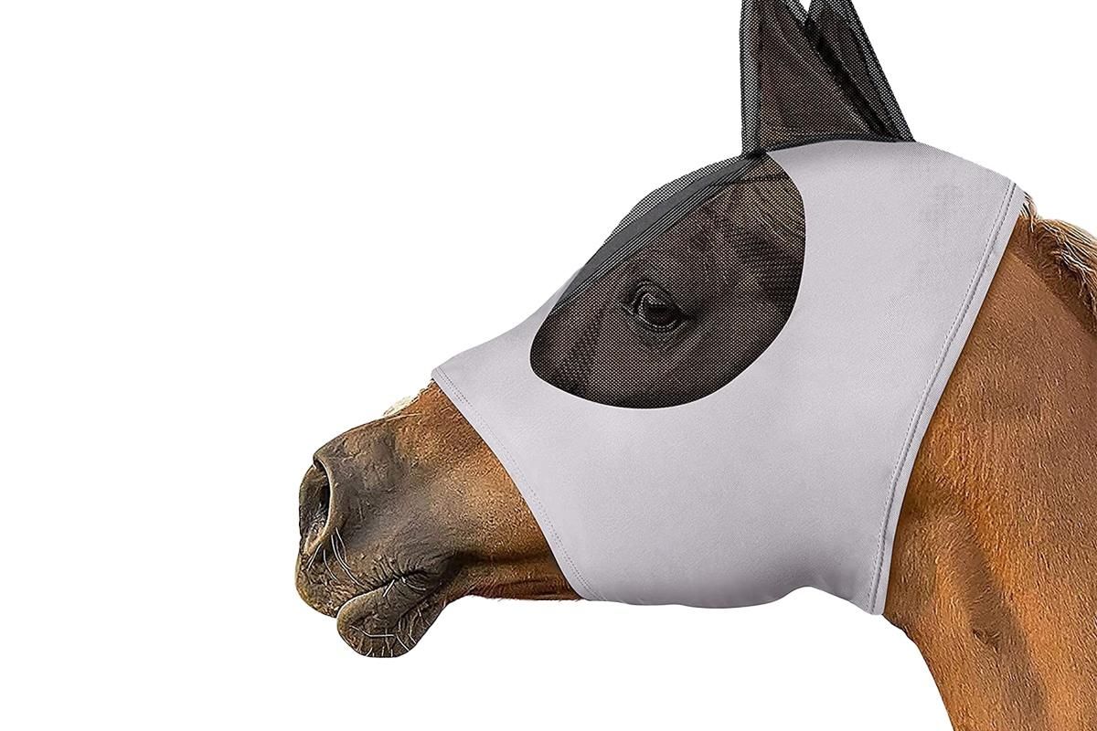 Horse Fly Mask with Ears -Black - Image 3