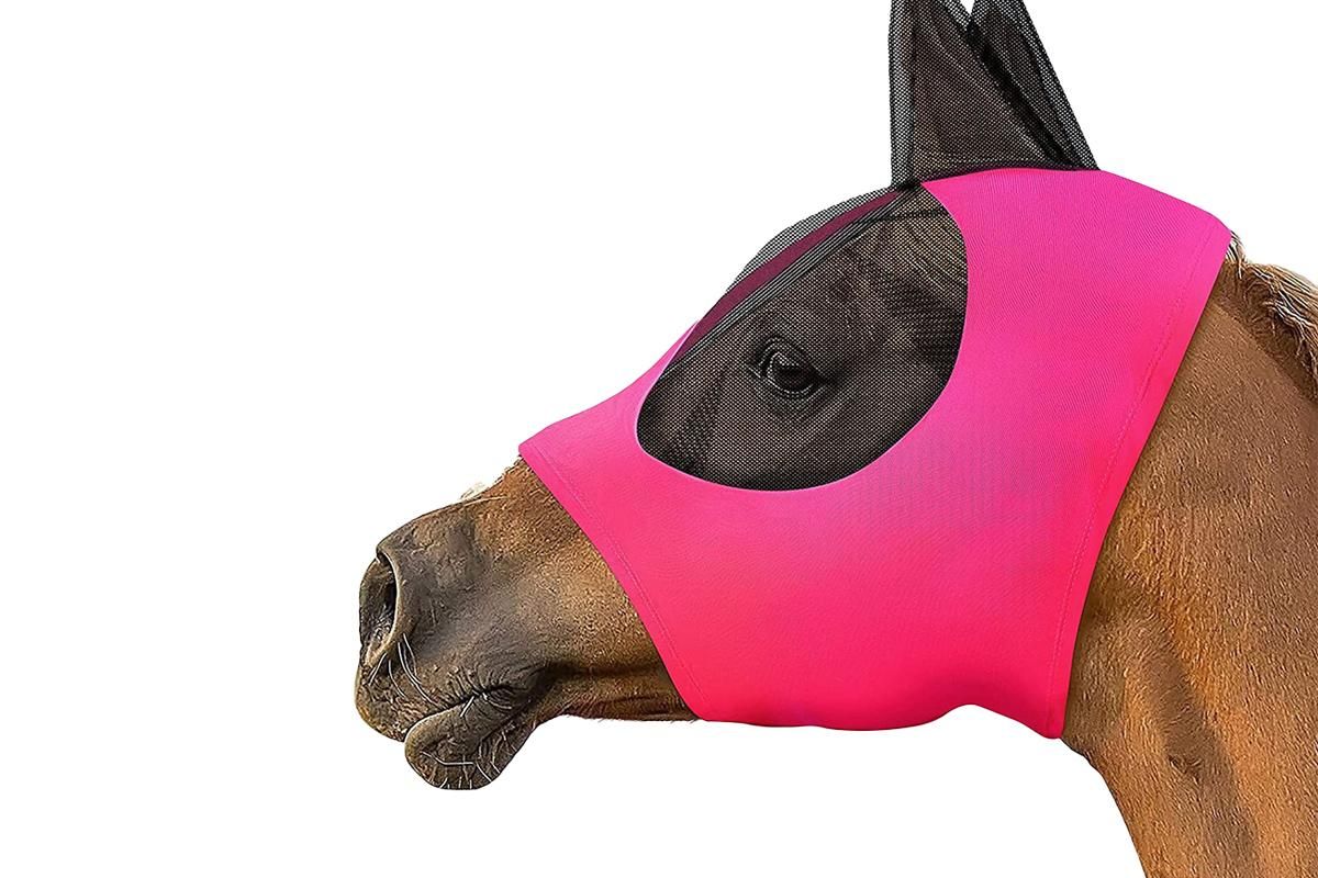 Horse Fly Mask with Ears -Blue - Image 3