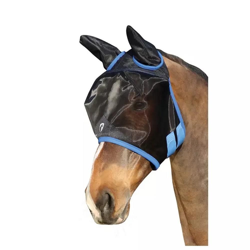 Horse Fly Mask with Ears -Blue - Image 4