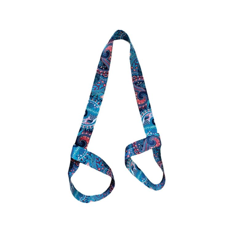 2-in-1 Yoga Mat Carry Strap & Stretch Strap with Adjustable Buckles for Yoga, Pilates & Fitness - Mixed color - Image 1