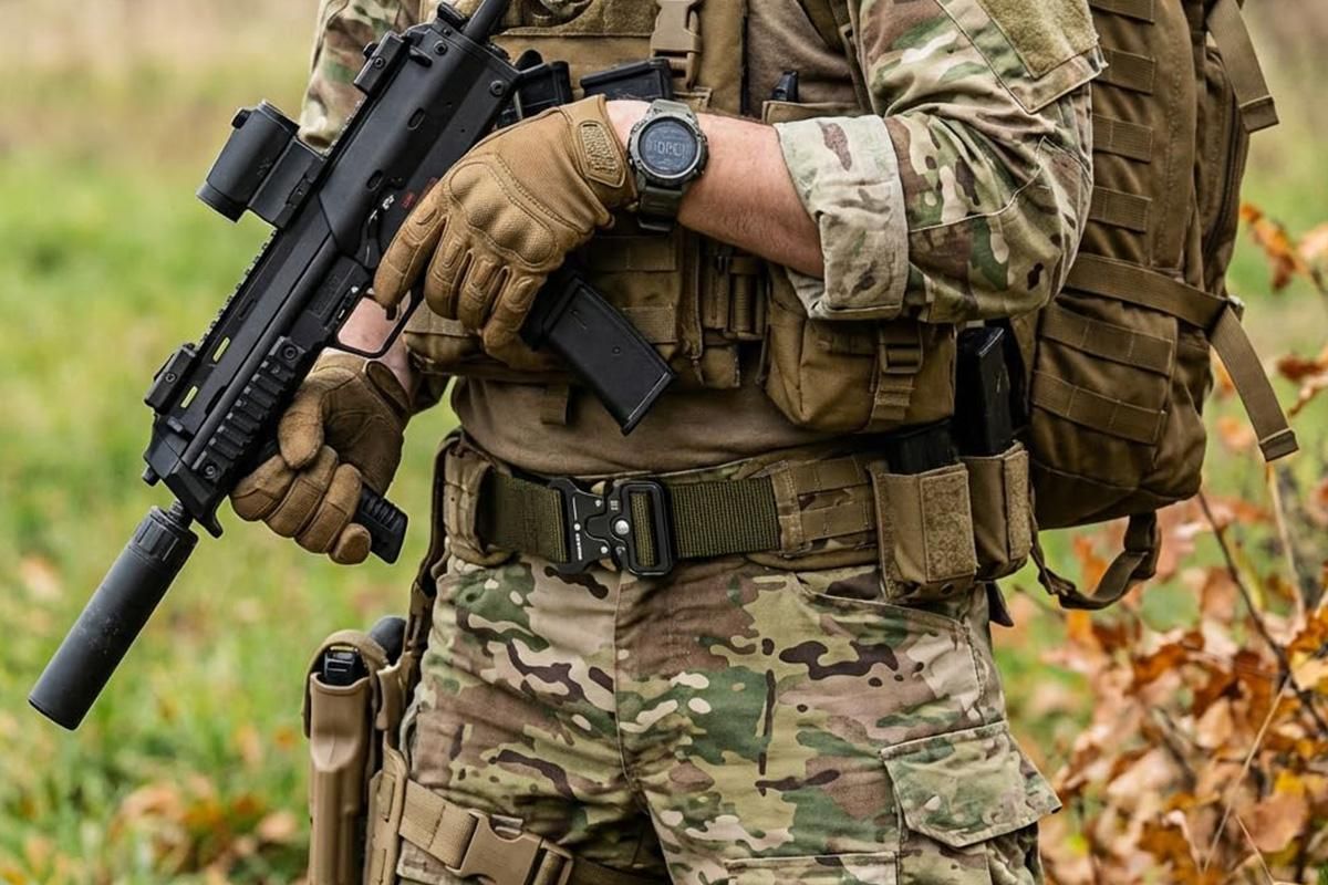 Nylon Tactical Belt Quick-Release for Outdoor Work Daily - Army Green - Image 2