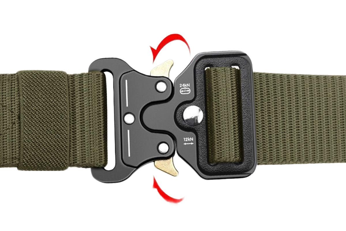 Nylon Tactical Belt Quick-Release for Outdoor Work Daily - Army Green - Image 4