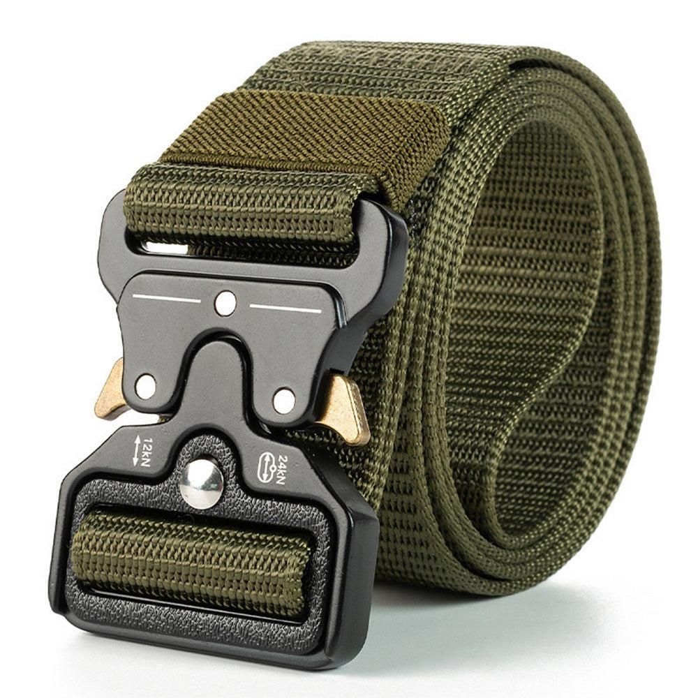 Nylon Tactical Belt Quick-Release for Outdoor Work Daily - Army Green - Image 8