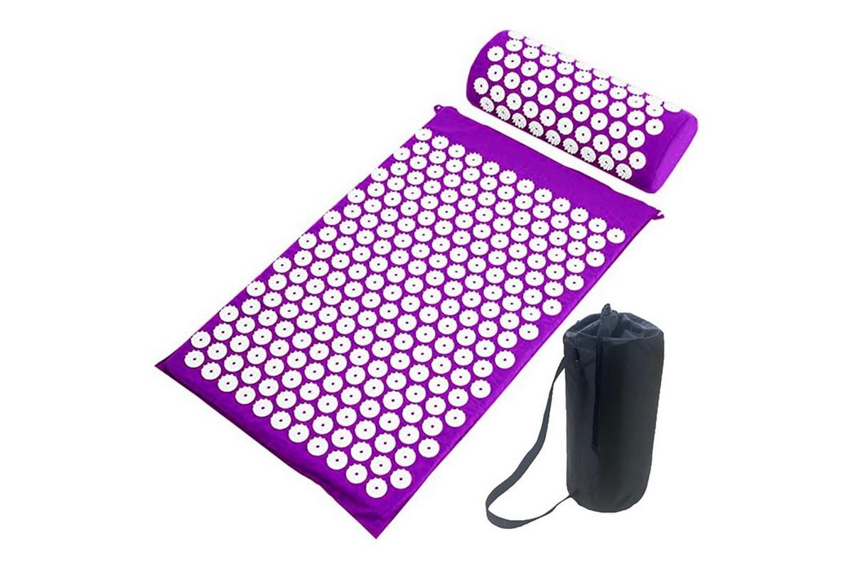 Body Massager Acupressure Cushion Mat(Purple) - Image 1