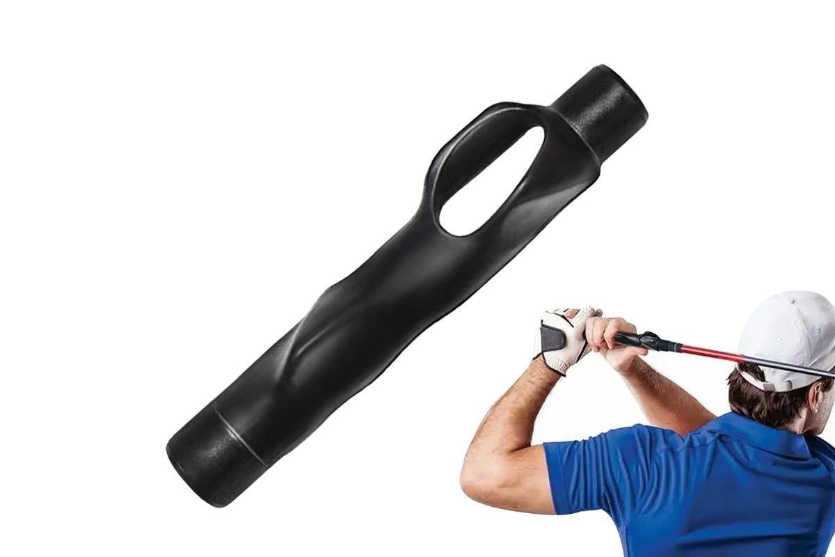 Golf Club Grip Trainer Attachment for Improved Hand Positioning -Black - Image 1