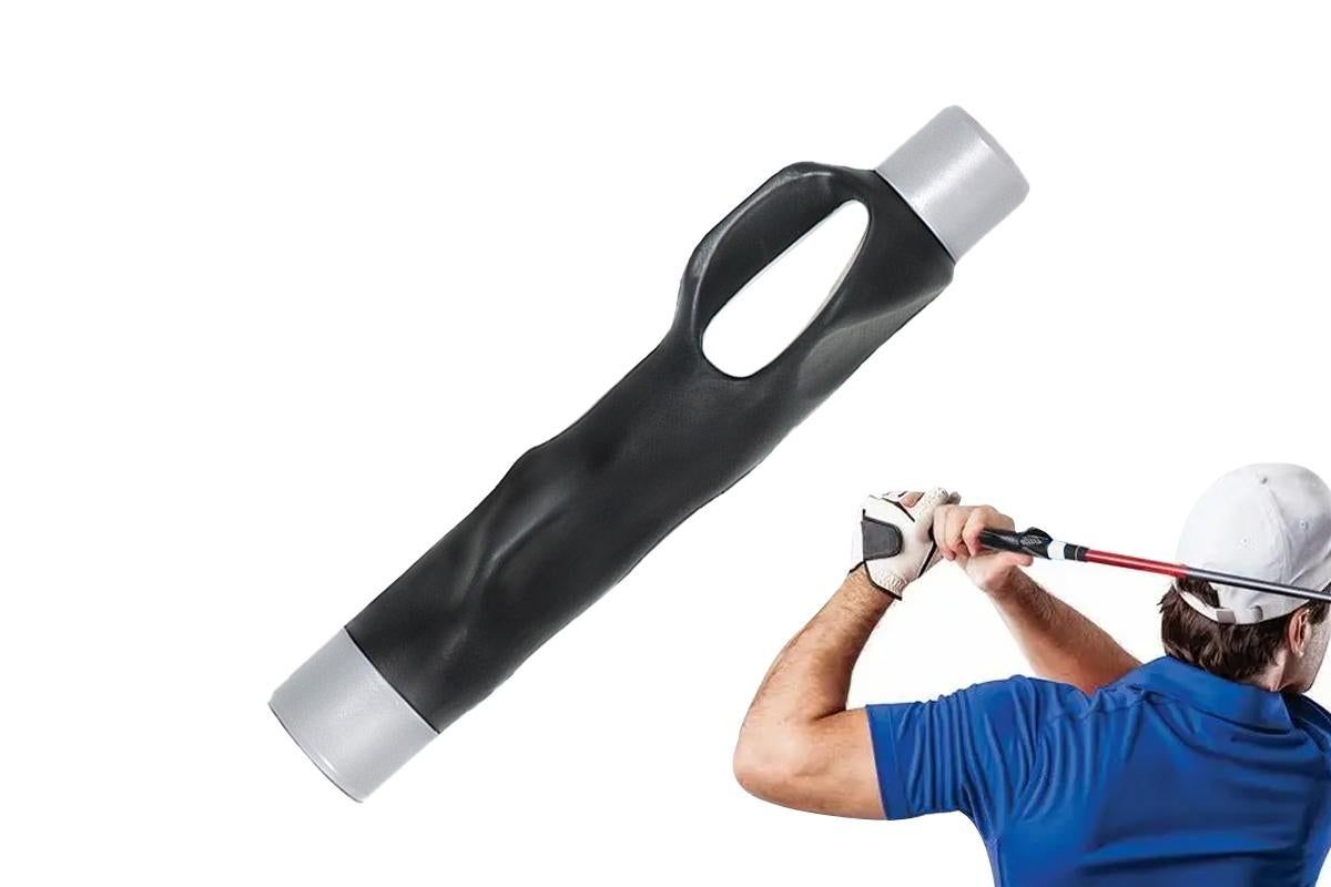 Golf Club Grip Trainer Attachment for Improved Hand Positioning -Grey - Image 1
