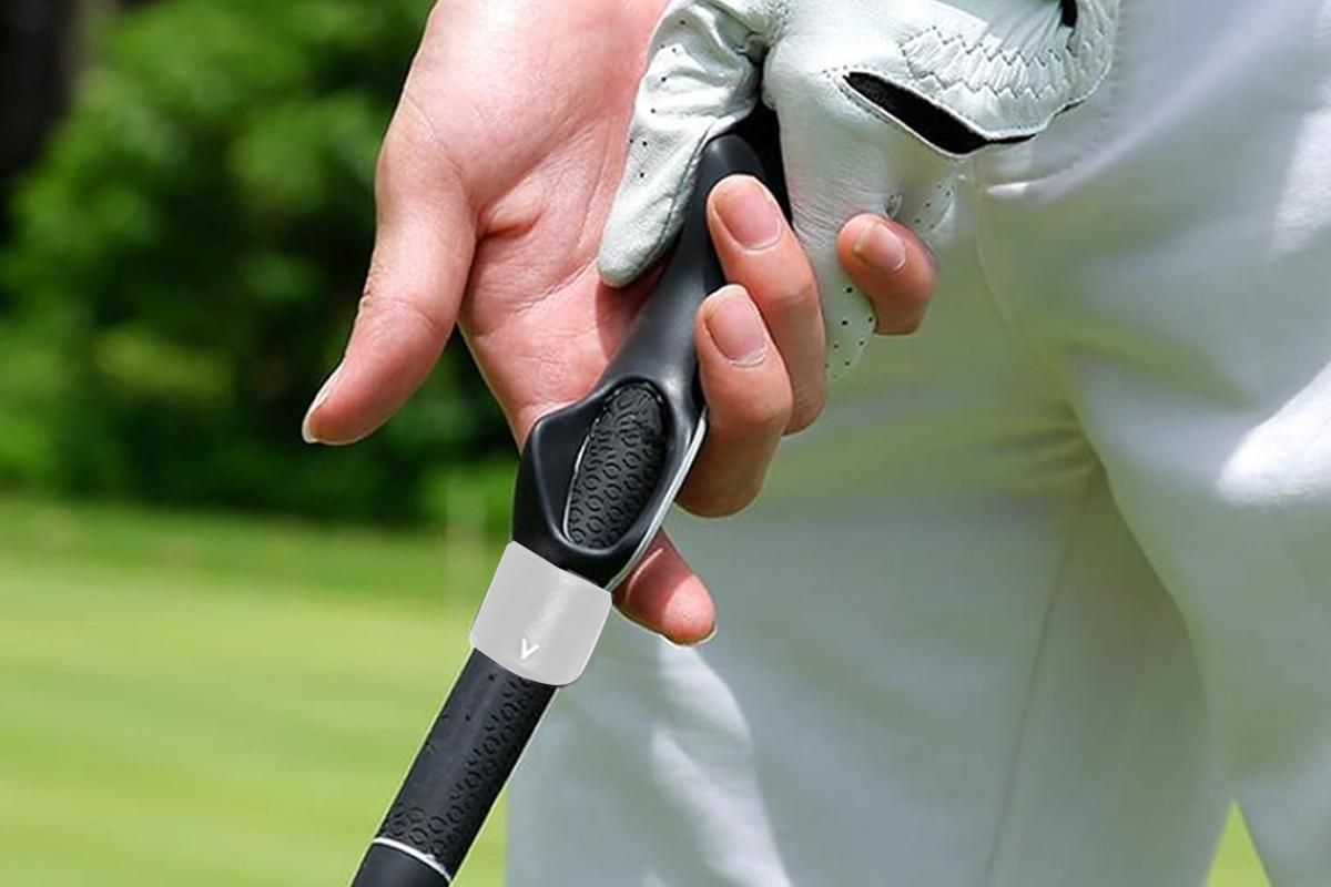 Golf Club Grip Trainer Attachment for Improved Hand Positioning -Grey - Image 3