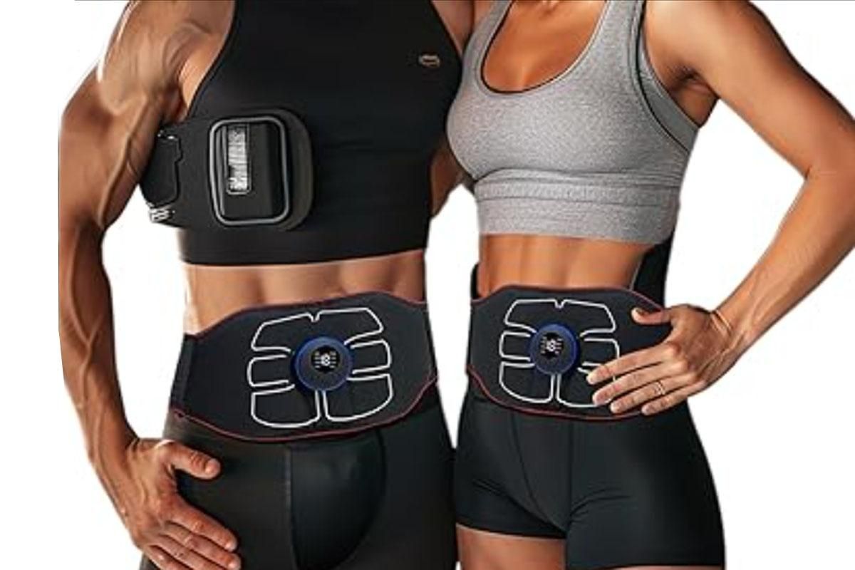 ABS Stimulator EMS Abdominal Muscle Trainer Smart Toning Belt for Home Workouts - L - Image 4