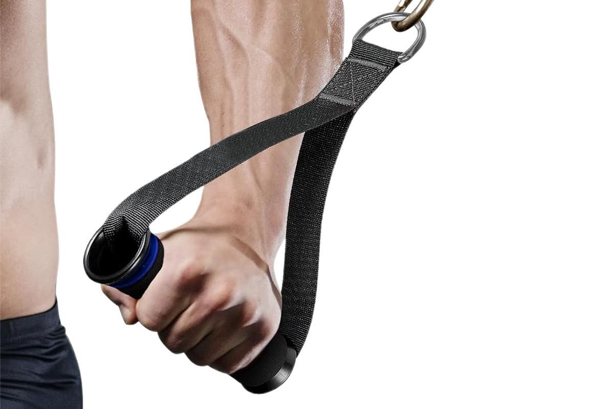 Yoga Strength Trainer Pull Down Home Gym Exercise Handles Replacement Fitness Equipment for Pilates -Blue - Image 4