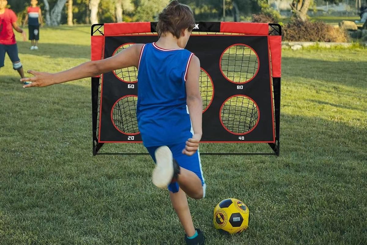 Soccer Goals for Backyard Set Portable Soccer Goal Training Equipment Pop Up Soccer Net for Youth Outdoor Games - Image 3