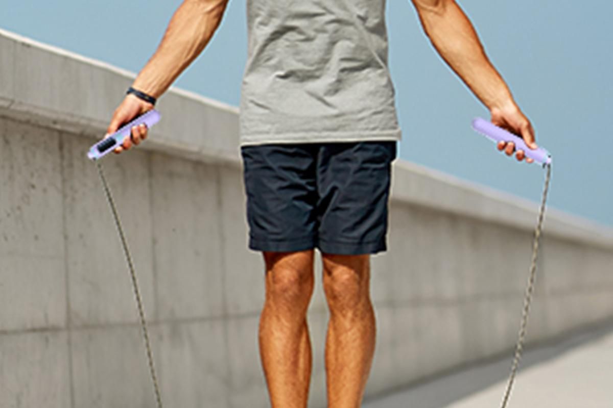 Smart Digital Jump Rope for Accurately Counts Jumps Sets Goals and Monitors Progress -Purple - Image 4