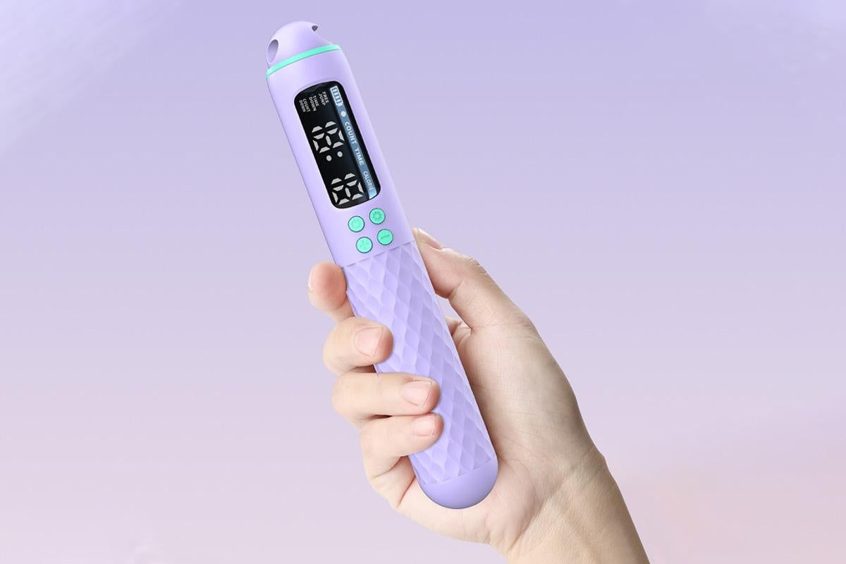 Smart Digital Jump Rope for Accurately Counts Jumps Sets Goals and Monitors Progress -Purple - Image 5